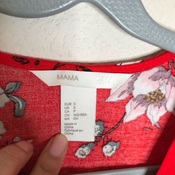 Hm maternity floral tie sleeve‎ wrap dress - Picture 2 of 7